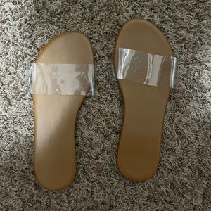 clear sandals